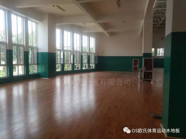 濟南市保利中心教育地塊工程風雨操場體育木地板案例