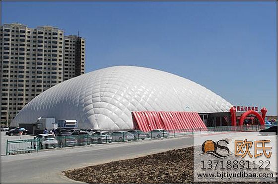 新疆排云氣膜館運動木地板成功案例
