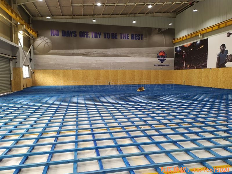 江蘇昆山市博瑞祥汽車一站服務運動地板施工案例