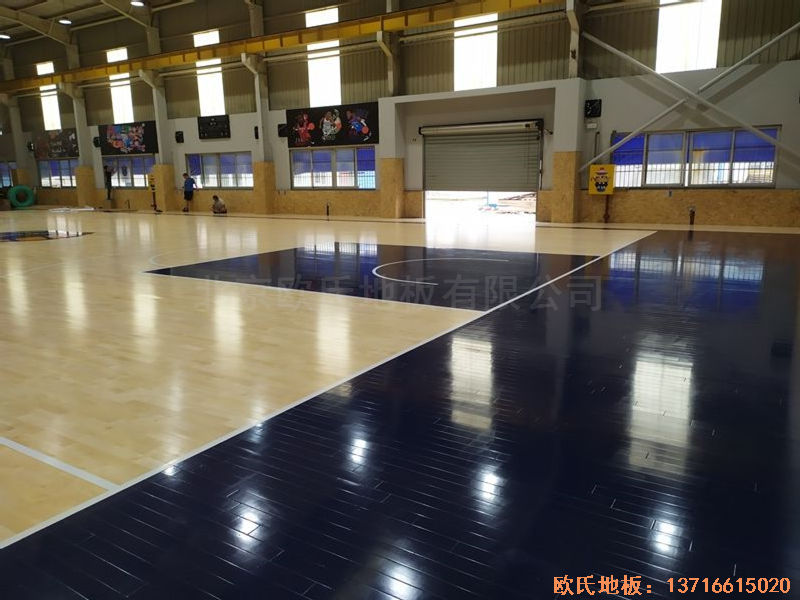 江蘇昆山市博瑞祥汽車一站服務運動地板施工案例