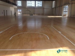 中等運(yùn)動(dòng)場館地板施工