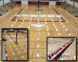 室內(nèi)運(yùn)動(dòng)場地木地板施工流程