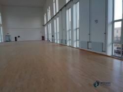 大學(xué)體育館木地板施工